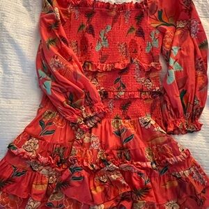 Floral Ruffle Off-Shoulder Dress